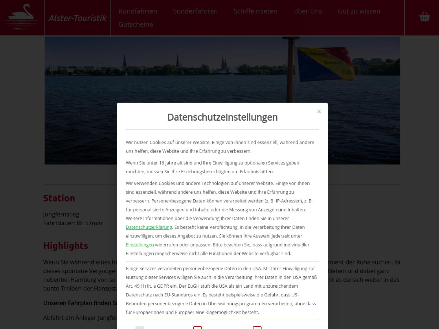 Website-Screenshot von Atlantic