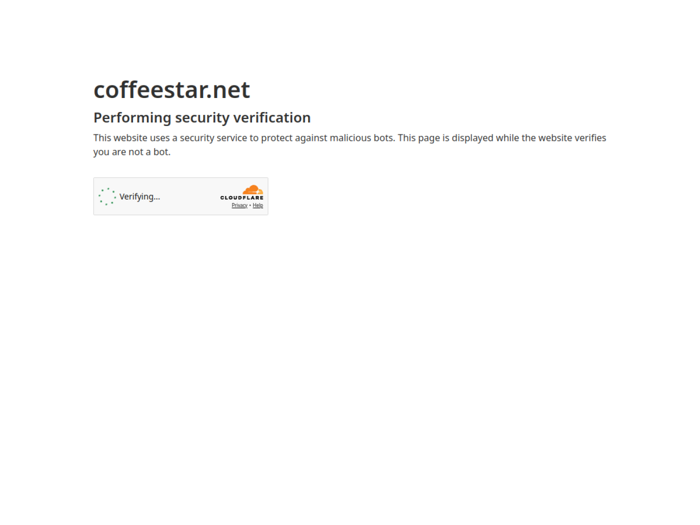 Website-Screenshot von Coffee Star
