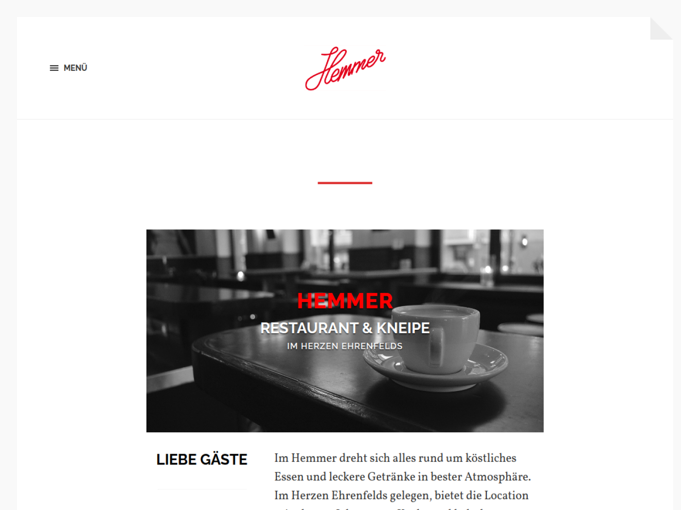 Website-Screenshot von Hemmer