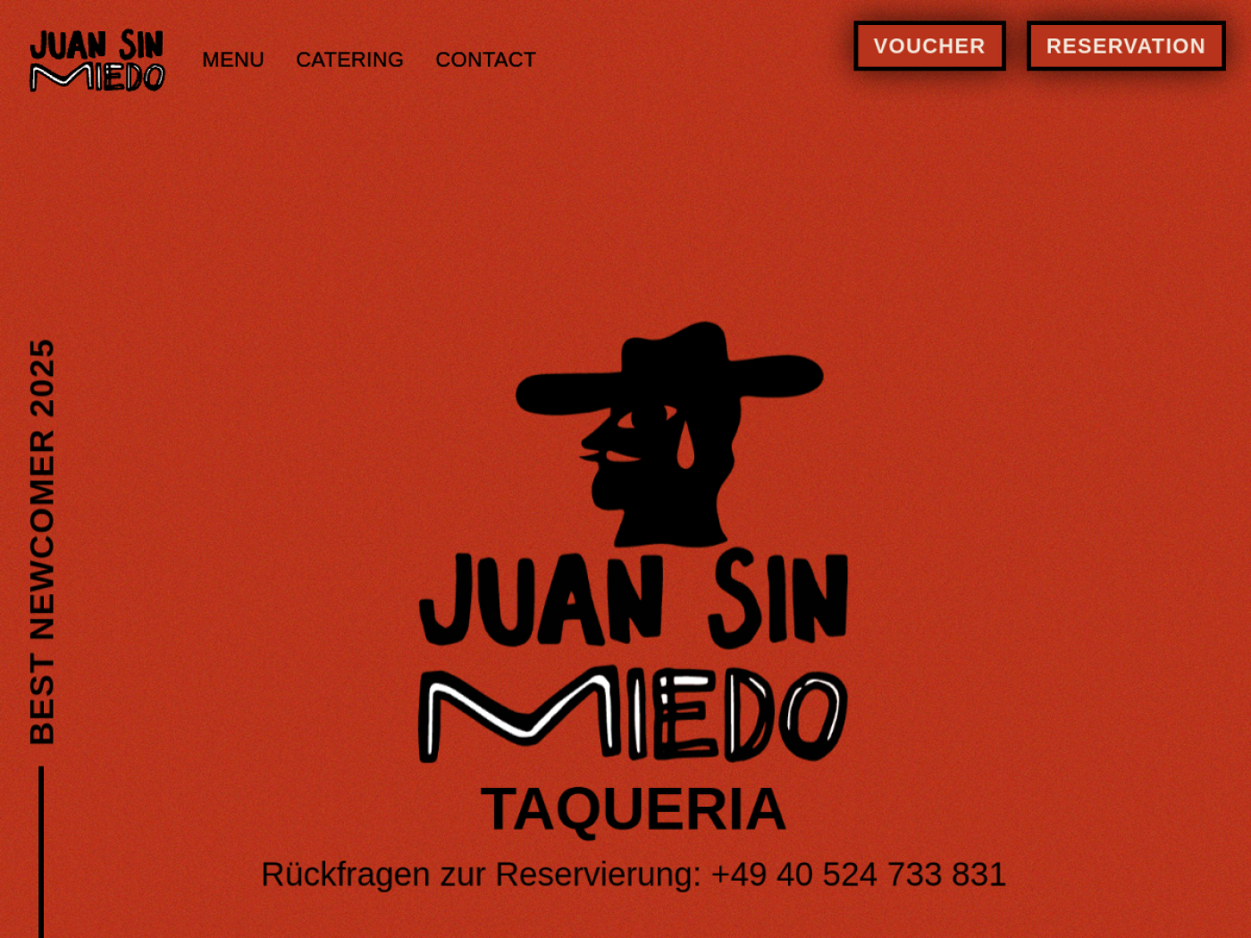 Website-Screenshot von Juan sin Miedo