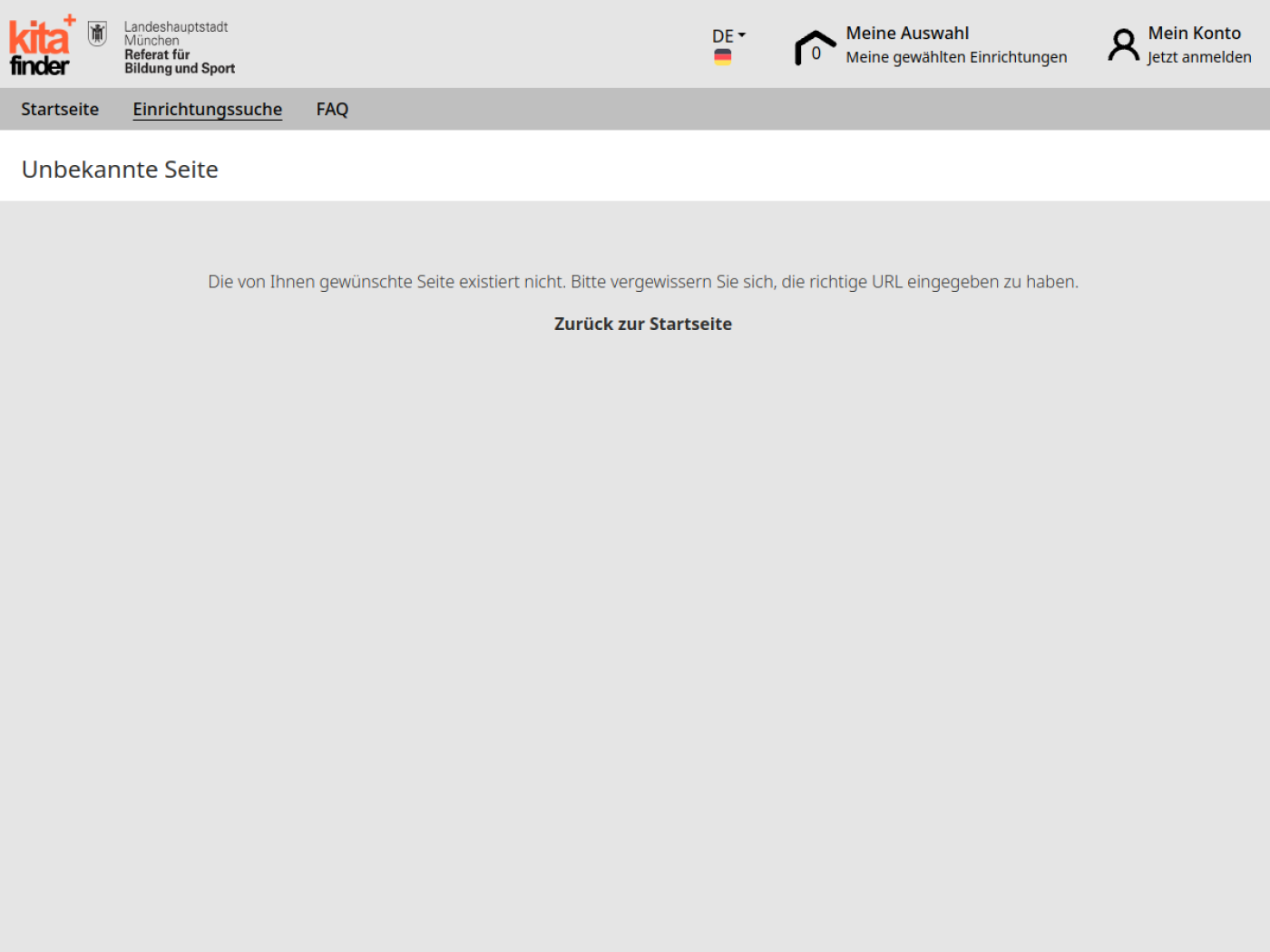 Website-Screenshot von Kindergarten Sankt-Wolfgangs-Platz 9a