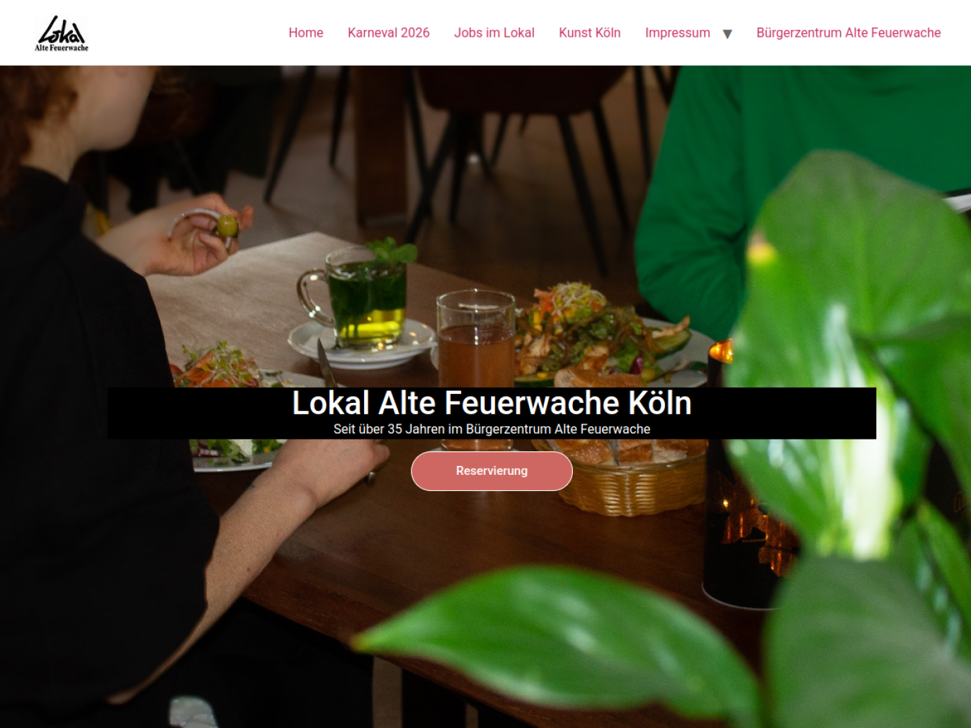 Website-Screenshot von Lokal Alte Feuerwache