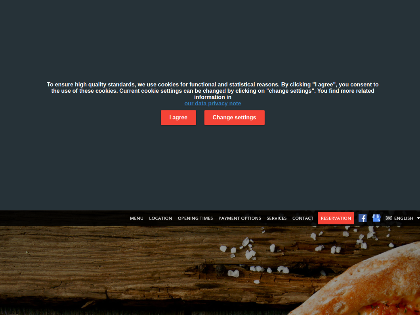 Website-Screenshot von Pizzeria Ristorante Sardegna