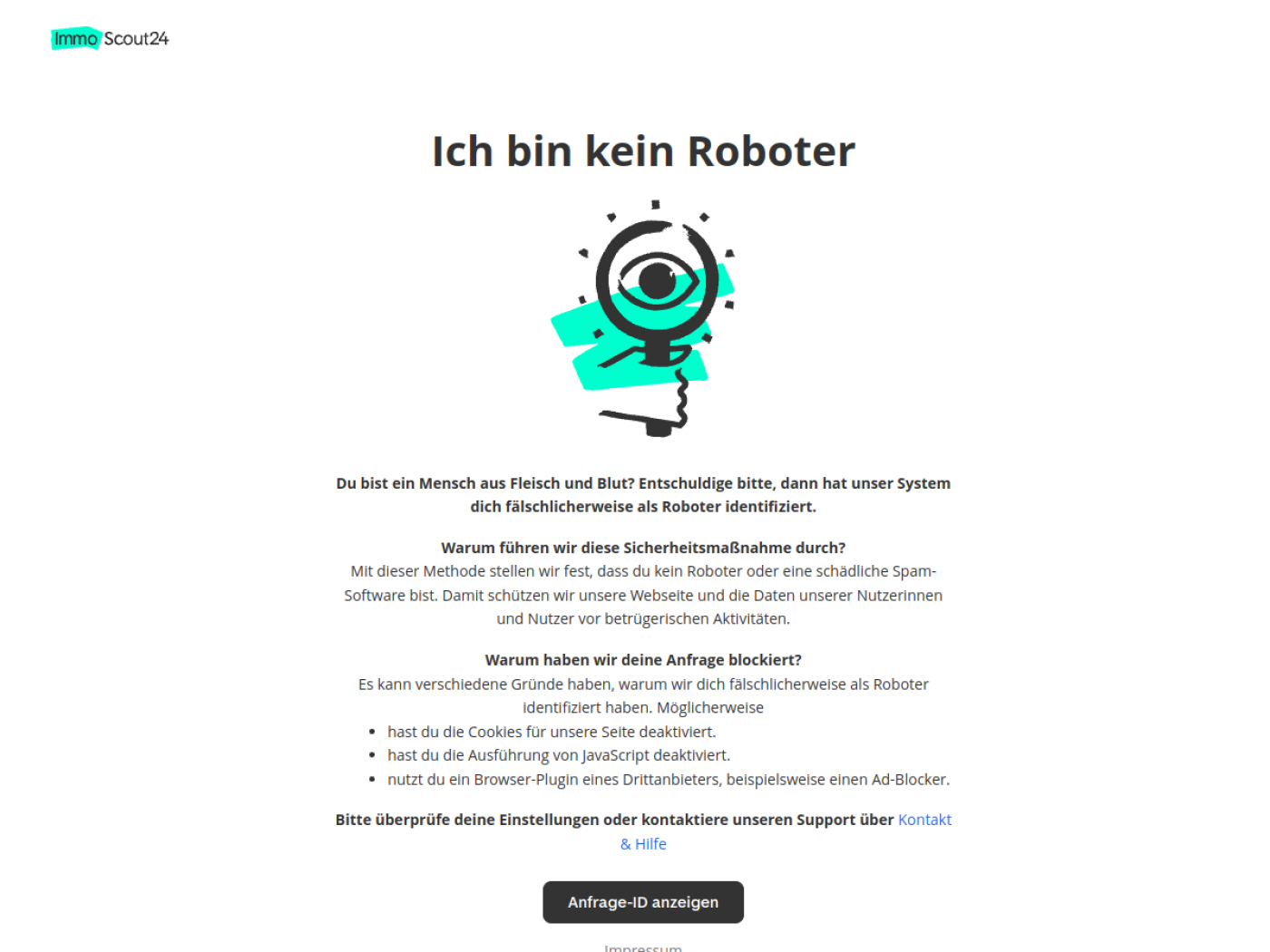 Website-Screenshot von Immobilienscout24